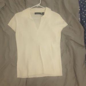 Women's express short sleeve white sz lrg sweater